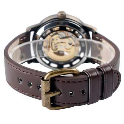 Reloj Mecánico Automático Retro con Diseño Calado para Hombre - Image 4