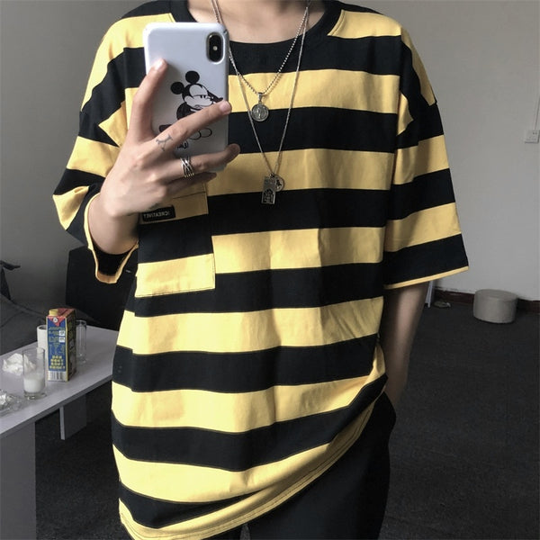Camiseta de Rayas Manga Corta
