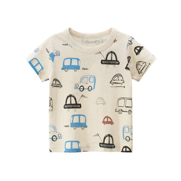 Camiseta Infantil de Manga Corta Estilo Coreano
