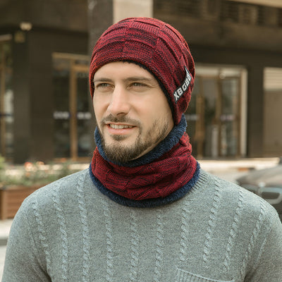 Juego de Cuello y Gorro de Punto en Terciopelo - Image 4