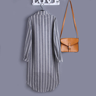 Camisa a Cuadros Suelta para Mujer - Corte Midi Primavera - Image 7