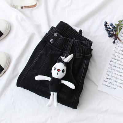 Jeans de Cintura Alta Bunny Accessory - Image 3