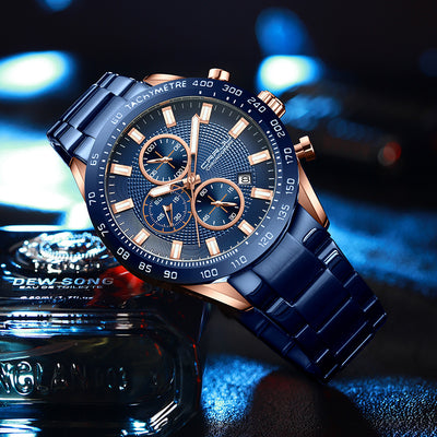 Reloj Deportivo Hombre Acero Inoxidable Resistente al Agua - Image 12