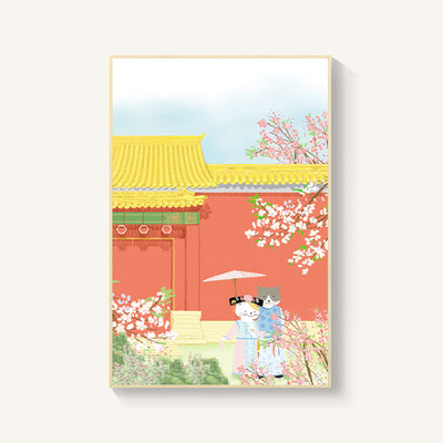 Cuadro Mural Flor de Cerezo Estilo Japonés para Salón y Dormitorio - Image 9