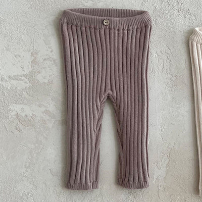 Leggings Tejidos para Bebé y Niño Pequeño con Rayas Hundidas - Image 17