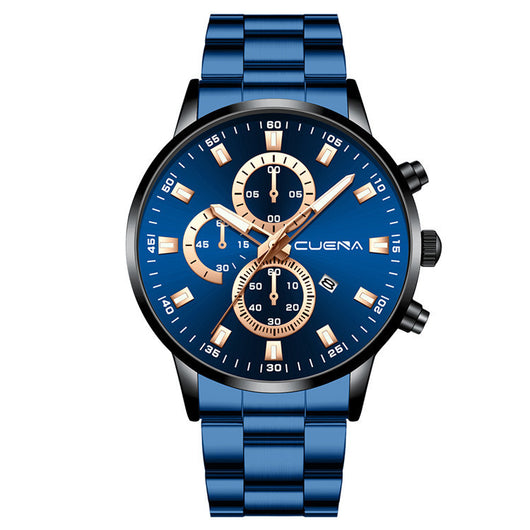 Reloj de Acero Inoxidable CUENA 889 con Calendario y Movimiento de Cuarzo - Image 14