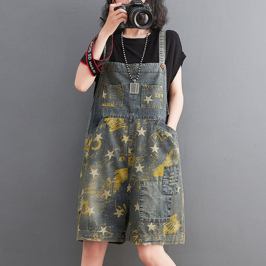 Shorts Denim con Estampado Pentagrama Retro Fat Sister - Image 15