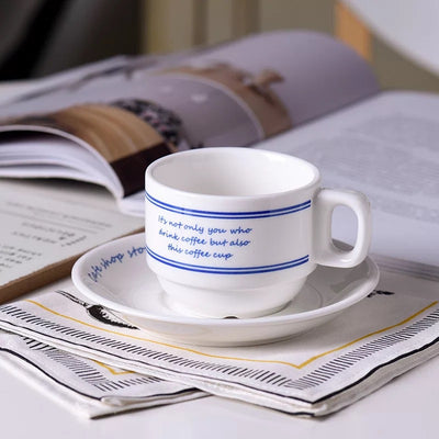 Taza Cerámica Retro para Café con Diseño de Flor Tirador de Leche - Image 11