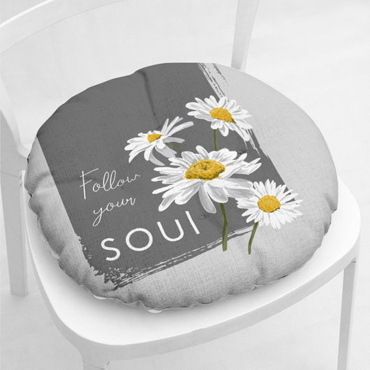 Cojín Grueso de Algodón y Lino para Silla Daisy - Image 35
