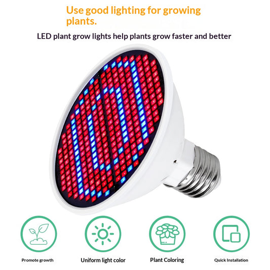 Luz de Crecimiento LED Espectro Rojo-Azul 126/200/300 Diodos para Plantas - Image 2