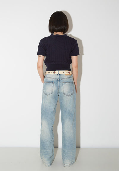 Pantalones Vaqueros de Pierna Ancha Cintura Alta para Mujer - Image 28