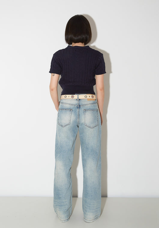 Pantalones Vaqueros de Pierna Ancha Cintura Alta para Mujer - Image 28