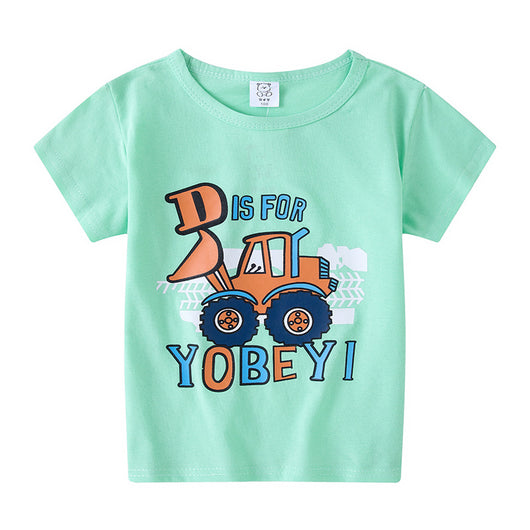 Playera Infantil de Manga Corta Unisex con Diseños Animados - Image 47