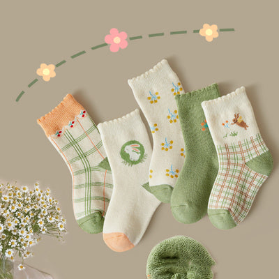 Calcetines Gruesos de Toalla para Bebé con Diseño Infantil - Image 18
