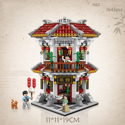 Casa de Té Miniatura Bao Zhilin - Juguete de Construcción con Pellets - Image 7