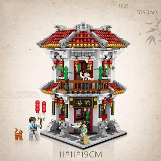 Casa de Té Miniatura Bao Zhilin - Juguete de Construcción con Pellets - Image 7