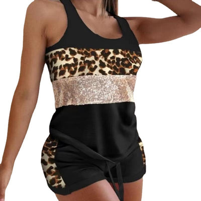 Conjunto Deportivo Dos Piezas con Estampado Multicolor para Mujer - Image 9