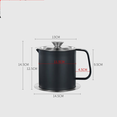 Recipiente Filtrador de Aceite Acero Inoxidable Gran Capacidad con Tapa - Image 6