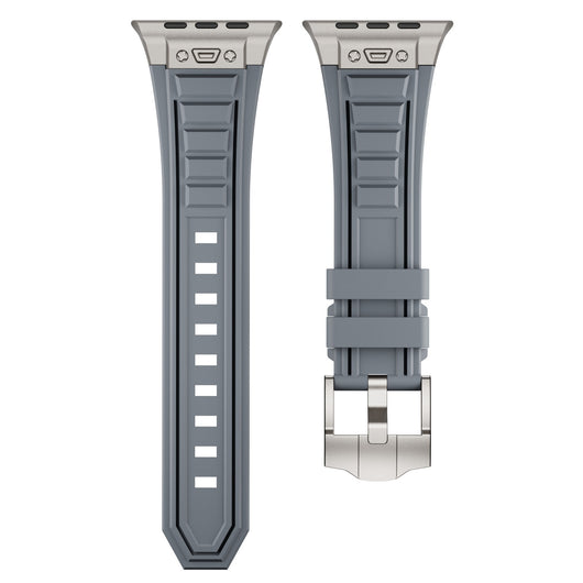 Correa Elástica de Silicona con Hebilla Metálica Plegable para iWatch 1-9 - Image 39