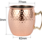 Taza Térmica Moscow Mule de Acero Inoxidable con Baño de Cobre Martillado