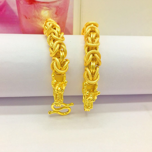 Pulsera para Hombre Bañada en Oro de 24K - Joyería Masculina de Lujo - Image 2