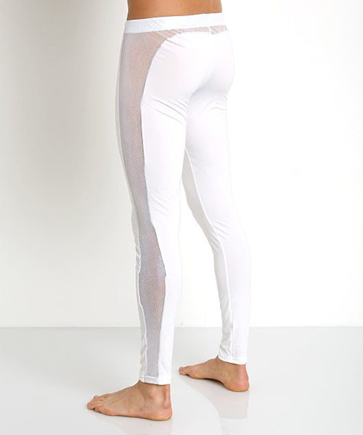Leggings deportivos con malla lateral cintura media - Image 4