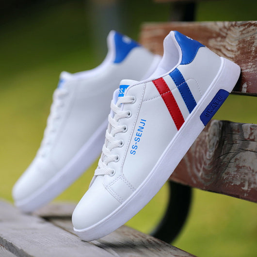 Zapatos Blancos Casuales para Hombre con Suela Plana - Image 7