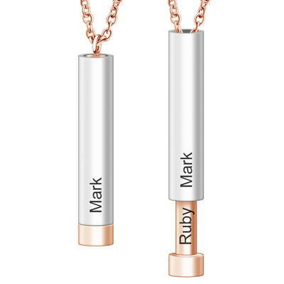 Collar de Acero Inoxidable Personalizado con Nombre y Frase Significativa - Image 12