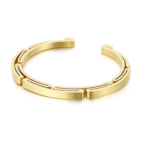 Pulsera de Acero Inoxidable para Hombre - Diseño Minimalista Japonés y Coreano - Image 4
