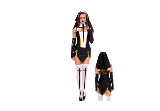 Disfraz de Monja Sexy - Traje Religioso para Fiestas - Image 3