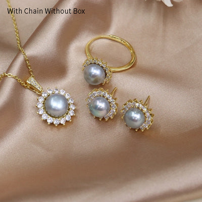 Conjunto de Collar de Perlas de Agua Dulce - Diseño Versátil y Elegante - Image 10