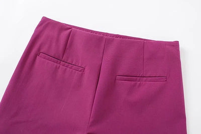 Shorts Vintage Cintura Alta con Abertura Frontal - Image 5