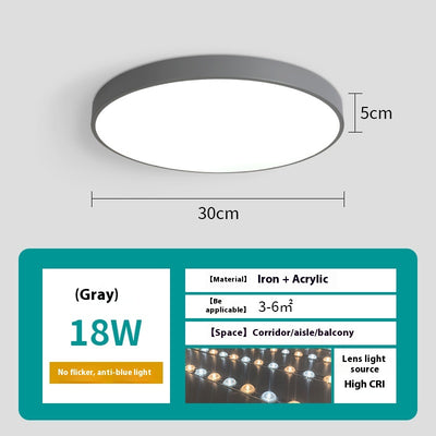 Lámpara de Techo LED Redonda Minimalista para Sala de Estar - Image 8