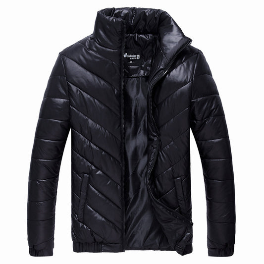Chaqueta Acolchada de Invierno para Hombre Corte Slim Estilo Coreano