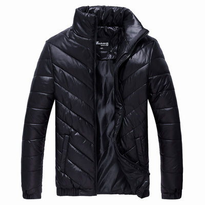 Chaqueta Acolchada de Invierno para Hombre Corte Slim Estilo Coreano