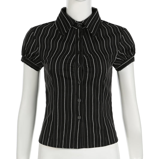 Blusa Rayada Estilo Americano para Mujer - Image 26