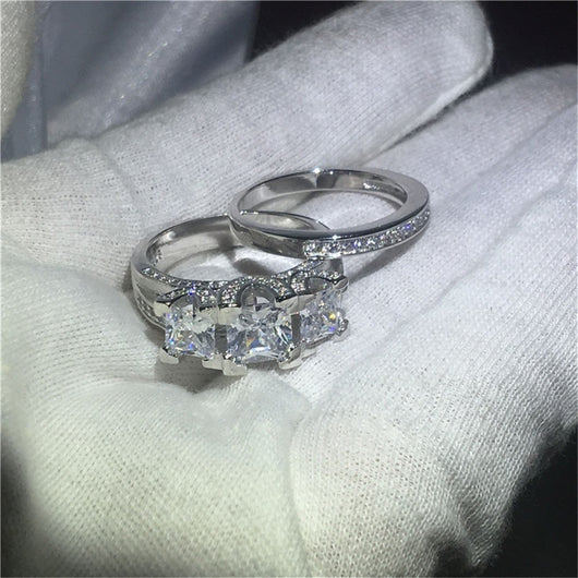 Anillo de Diamante Zirconia Personalizado Estilo Europeo y Americano - Image 3