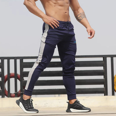 Pantalones Deportivos Slim Fit con Bloques de Color para Hombre - Image 6