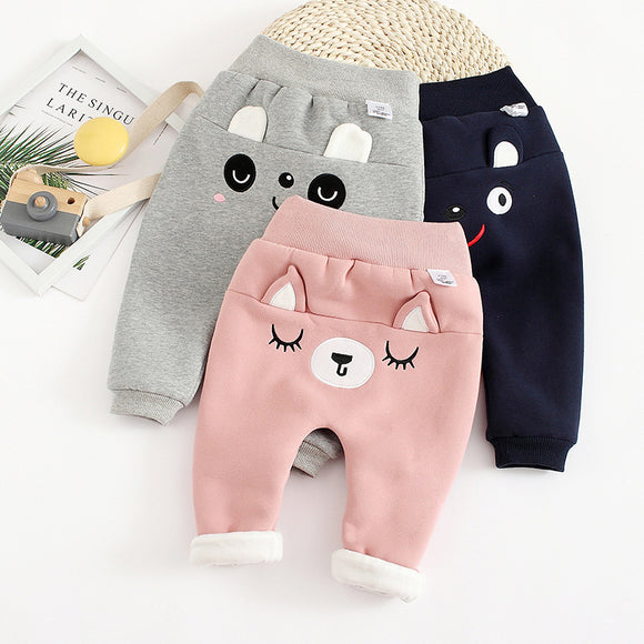 Pantalones Infantiles Estampado Divertido para Otoño e Invierno