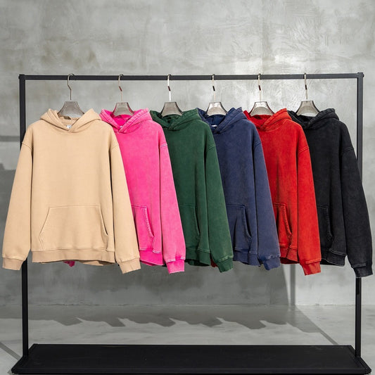 Sudadera Hoodie Retro Holgada de Polar para Mujer