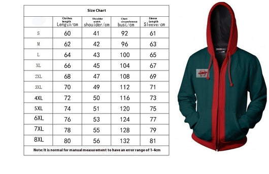 Chaqueta Hoodie Navideña con Estampado Digital 3D para Mujer - Image 11