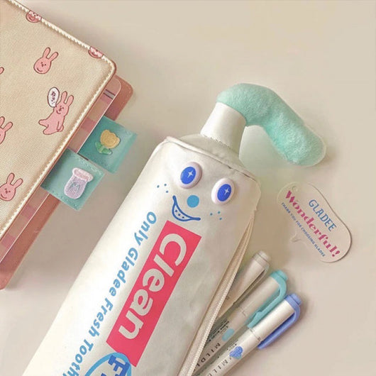 Estuche Portalápices Diseño Pasta de Dientes - Organizador Escolar Divertido para Niñas - Image 4