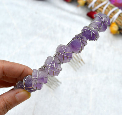 Diadema Bohemia Blanca con Peine Integrado - Image 17
