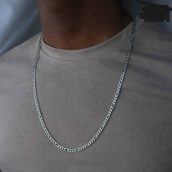 Collar Largo de Acero para Hombre