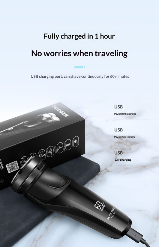 Afeitadora Eléctrica Recargable Portátil para Hombre - Image 20