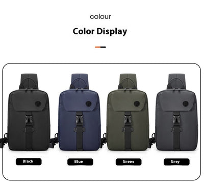 Mochila Casual de Gran Capacidad con Bolsa Pectoral - Diseño Moderno y Funcional - Image 30