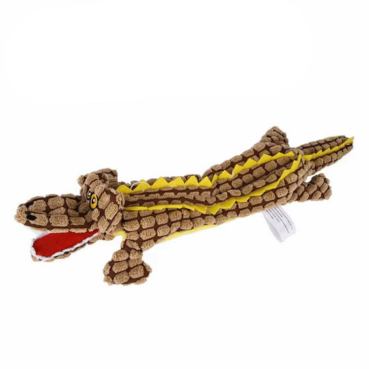 Juguetes para Perros Resistentes con Sonido - Diseños de Animales en Corduroy - Image 10