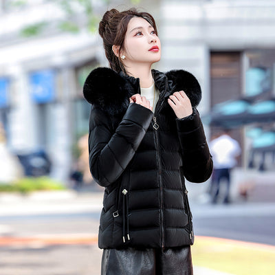 Chaqueta Acolchada de Algodón con Gorro Desmontable