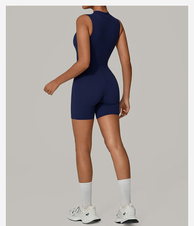 Jumpsuit Elegante Sin Mangas con Cuello Alto y Cierre - Image 12