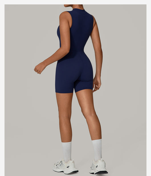 Jumpsuit Elegante Sin Mangas con Cuello Alto y Cierre - Image 12